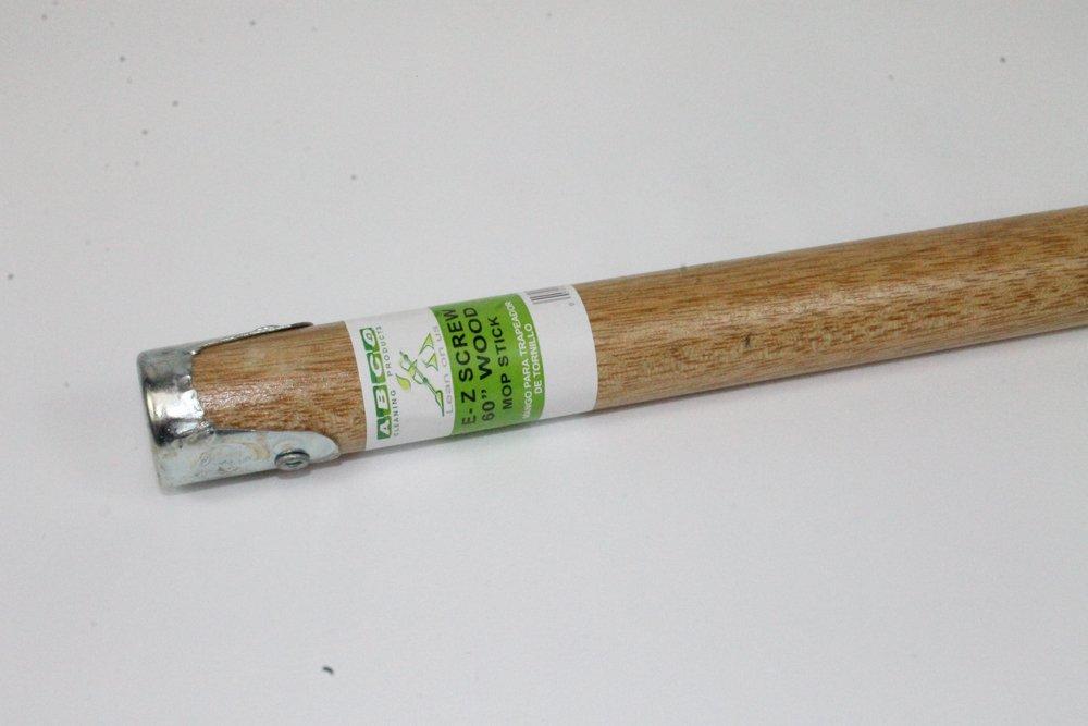 SCREW-IN MOP HANDLE 60 INL WOOD 