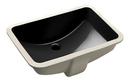 20-7/8 x 14-3/8 in. Rectangular Undermount Bathroom Sink in Black Black™