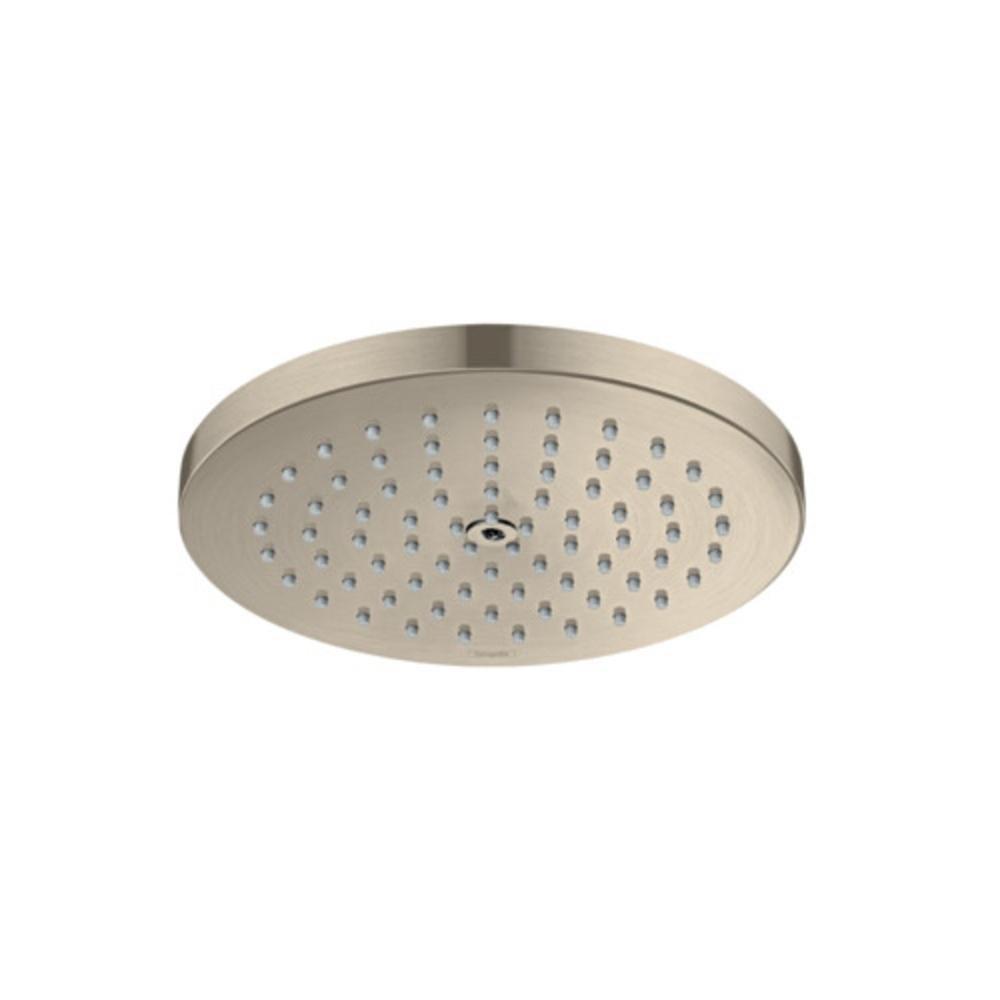 Hansgrohe Brushed Nickel Single Function PowderRain Showerhead 