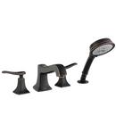 Two Handle Roman Tub Faucet with Handshower in Rubbed Bronze (Trim Only)