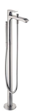 Hansgrohe Brushed Nickel Single Handle Lever Floor Mount Filler (Trim Only) 