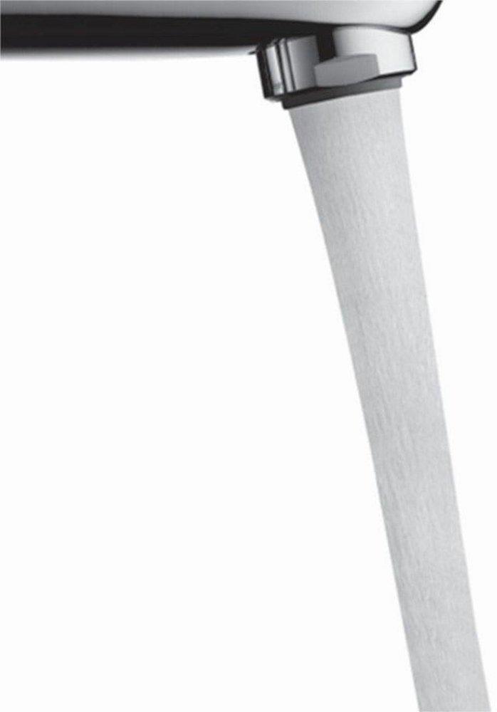 Single Handle Monoblock Bathroom Sink Faucet in Chrome 