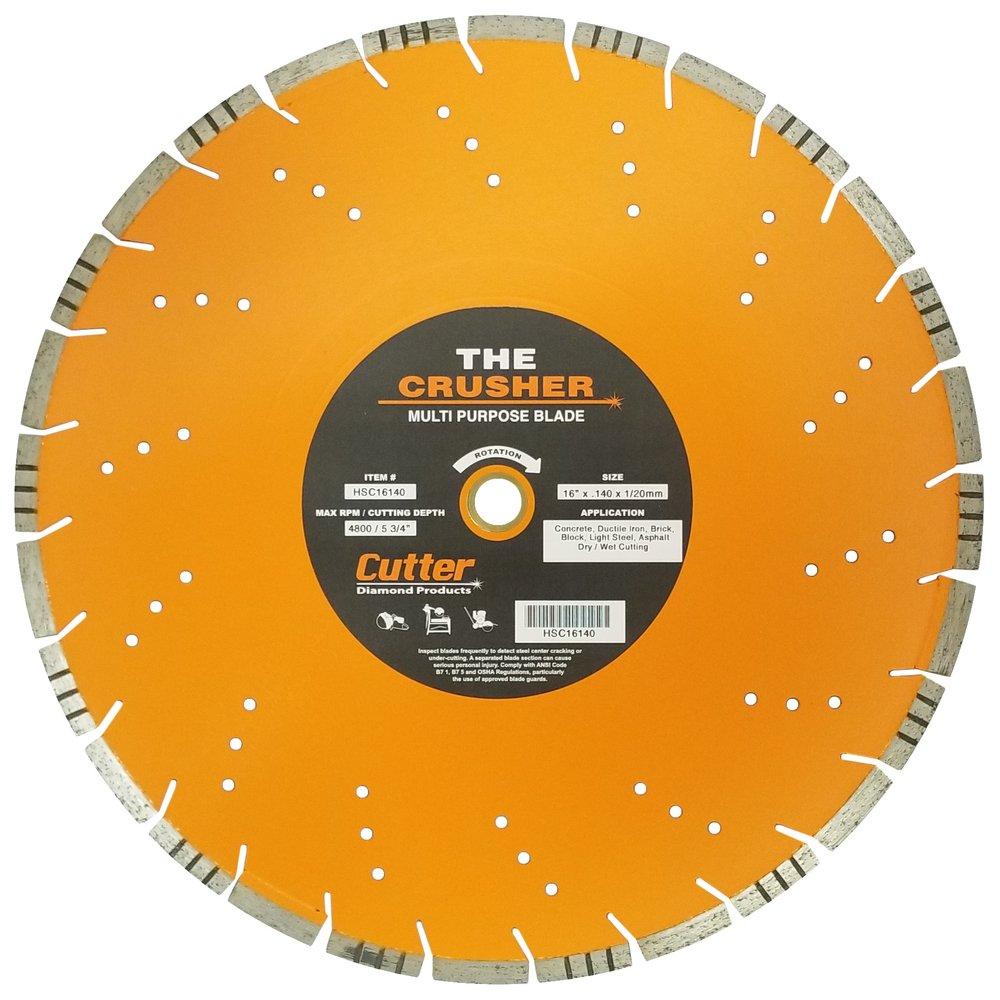 Cutter Diamond Products Asphalt, Block, Brick, Concrete, Ductile Iron and Steel Circular Saw 