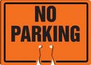 Accuform Orange 10 x 14 in. Cone No Parking Sign 
