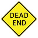 30 x 30 in. Engineer Grade Reflective Aluminum Sign in  Yellow - DEAD END
