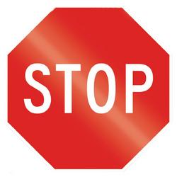 30 x 30 in. Engineer Grade Stop Sign in Red
