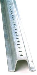 AccuformNMC Silver Galvanized Steel U-channel Sign Post 