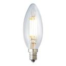 Visual Comfort & Co. Generation Lighting Warm White Torpedo Candelabra E-12 Base 2700 Kelvin Dimmable 120V with Clear Glass 