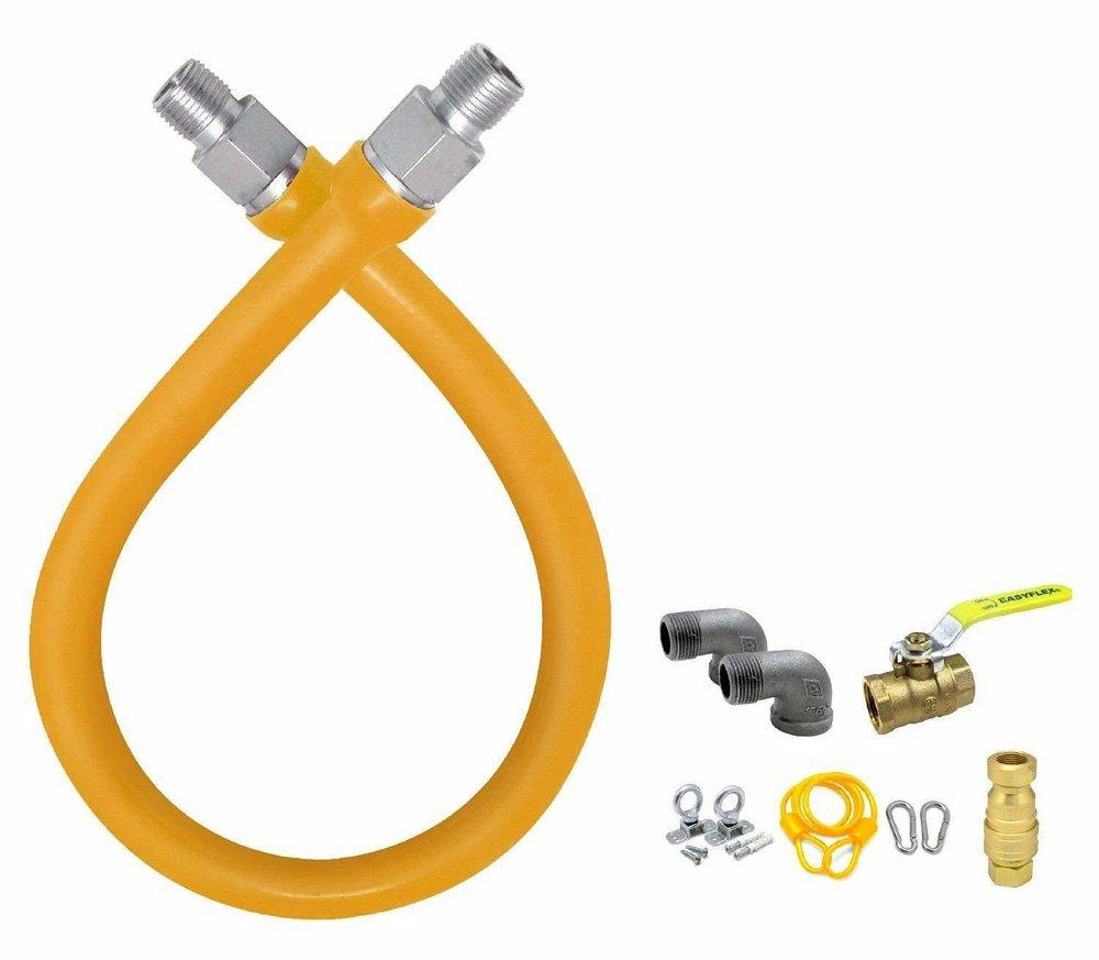 Easy Flex Yellow 1/2 in. MIPS Gas Appliance Connector in Yellow 