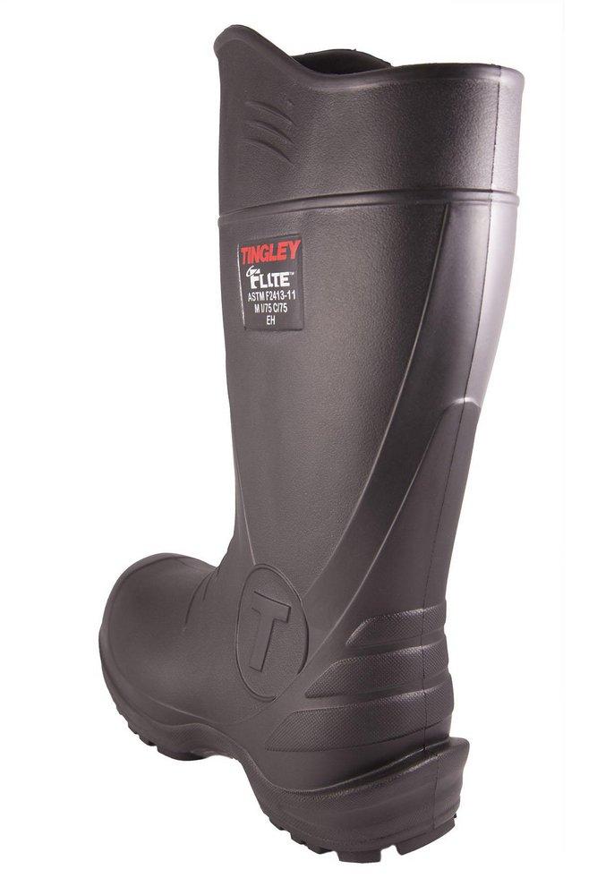 Tingley Black Safety Toe Boot with Cleated Outsole Black 