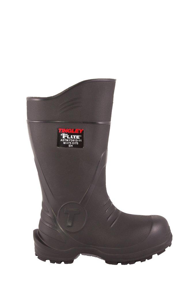 Tingley Black Safety Toe Boot with Cleated Outsole Black 