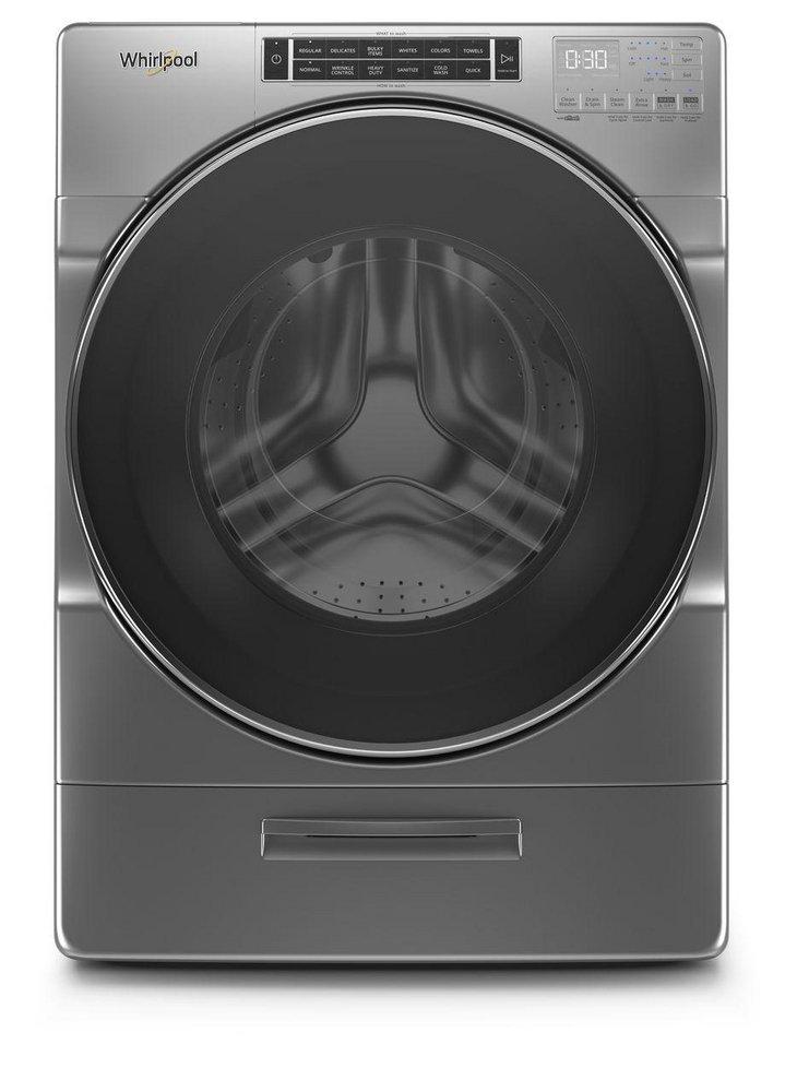 Whirlpool Chrome Shadow 33-1/4 in. 5.0 cu. ft. Electric Front Load Washer 