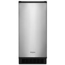 Whirlpool Fingerprint Resistant Stainless Steel 34-1/16 in. 25 lb Ice Maker 
