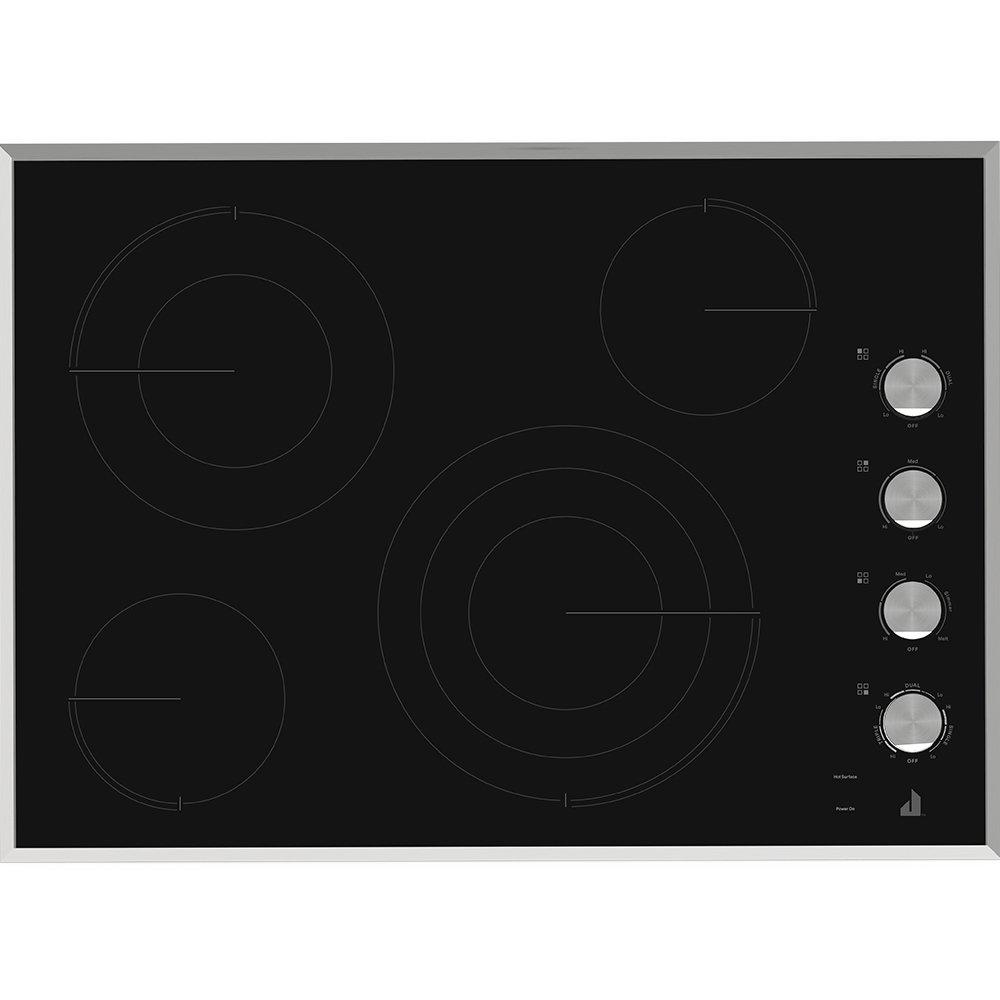 JennAir Stainless Steel/Black 4 Burner Radiant Cooktop 