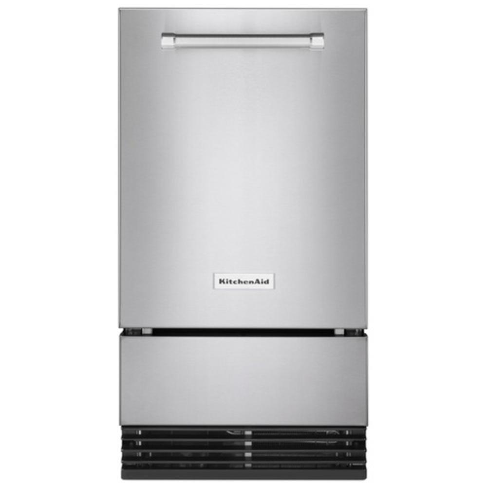 KitchenAid Printshield&trade; Stainless Steel 34-3/8 in. 35 lb Ice Maker 