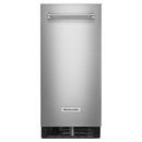 KitchenAid PrintShield Stainless Steel 34-1/16 in. 25 lb Ice Maker 