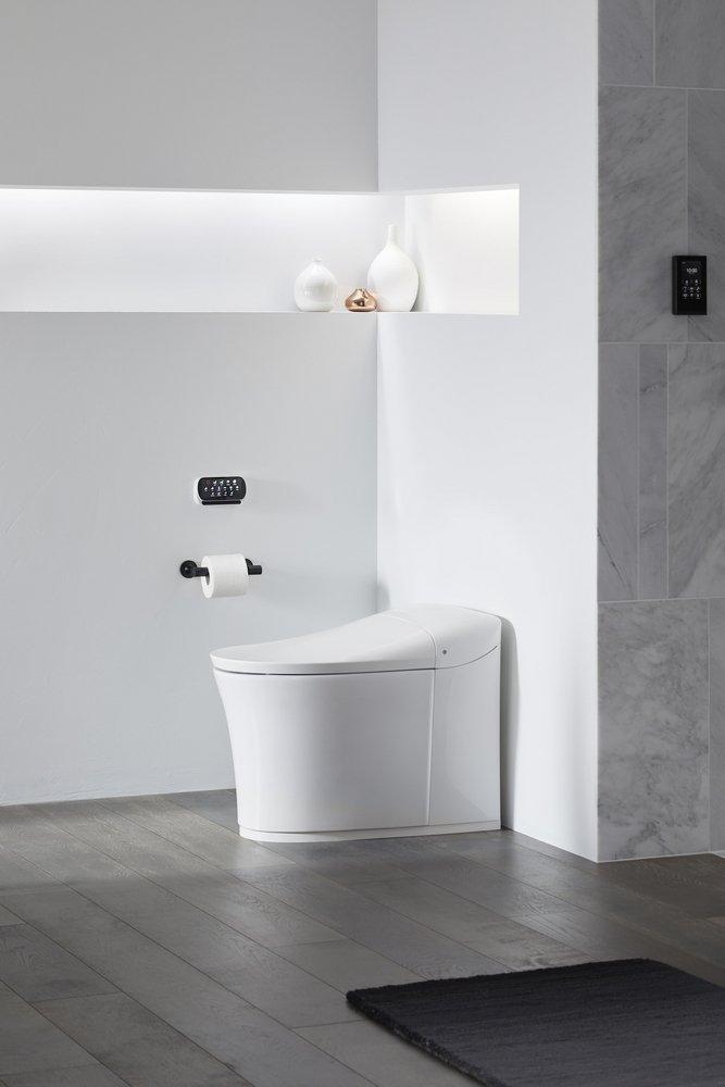 KOHLER Matte Black Wall Mount Toilet Tissue Holder 