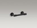 KOHLER Matte Black Wall Mount Toilet Tissue Holder 