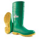 PVC Boot with Steel Toe in Green and Yellow Size 15