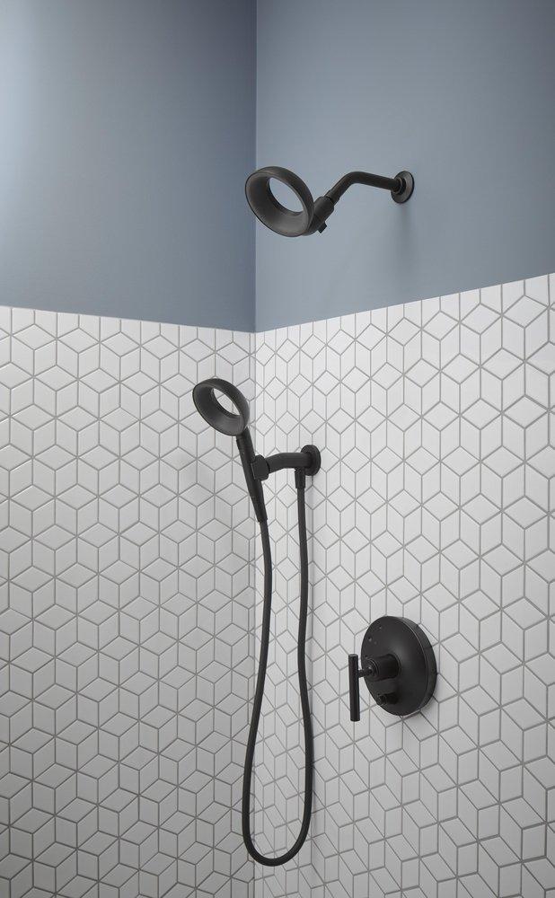 KOHLER Matte Black Single Handle Bathtub & Shower Faucet (Trim Only) 