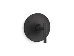 Single Handle Pressure Balancing Valve Trim in Matte Black