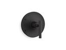 KOHLER Matte Black Single Handle Pressure Balancing Valve Trim 