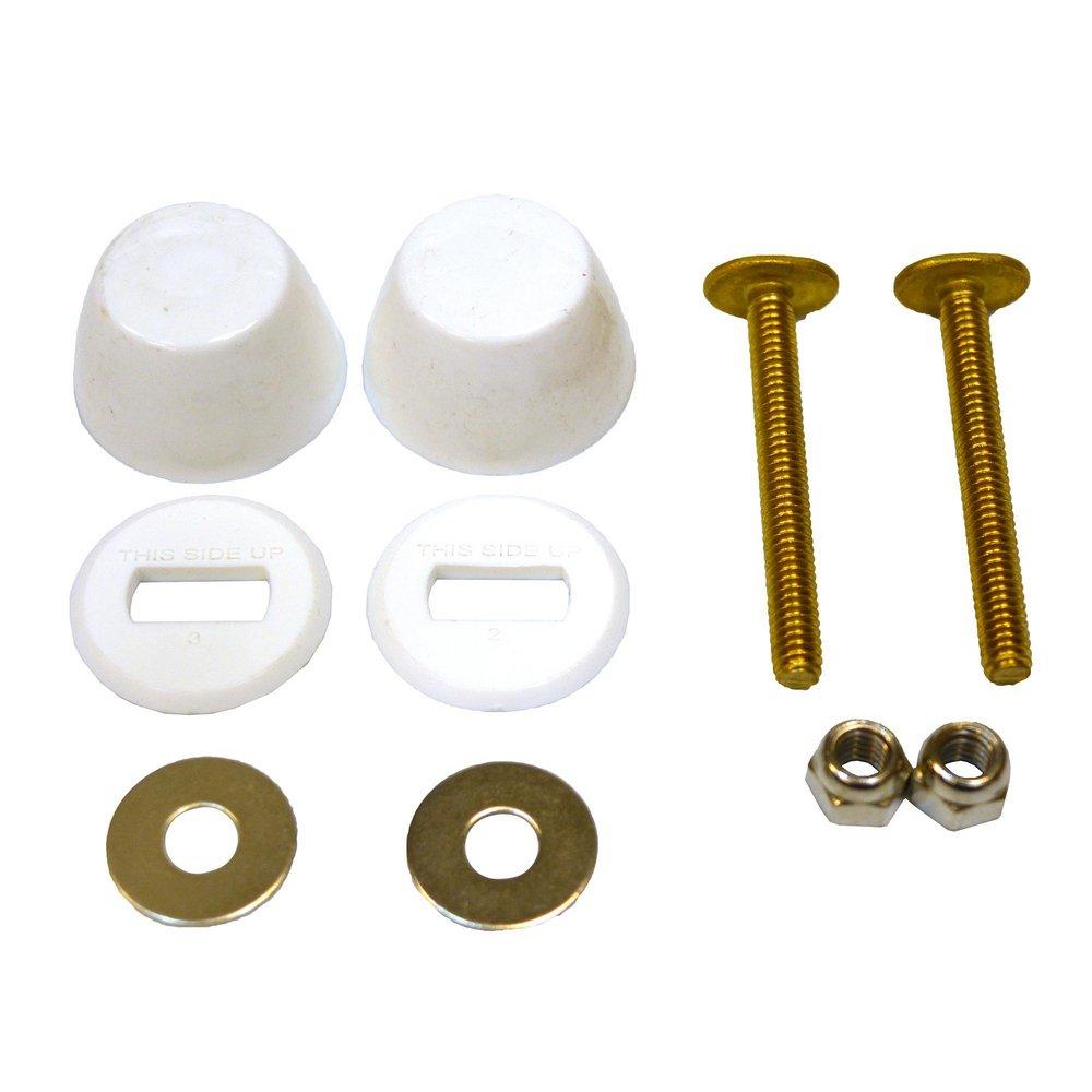 Jones Stephens White 13-4/5 x 2-7/10 x 9 in. Bolt and Cap Set 