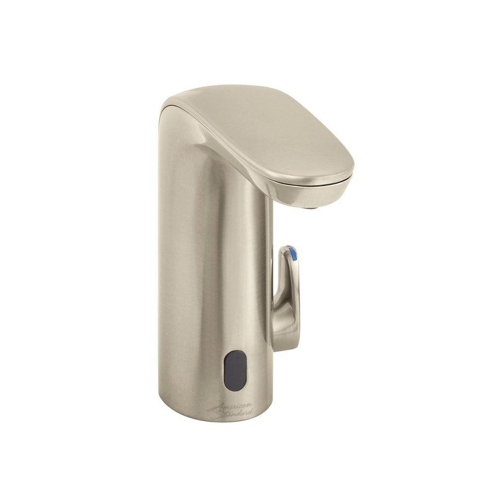 American Standard Brushed Nickel Single Handle Electronic Bathroom Sink Faucet in Brushed Nickel Lever, Electronic Handle 