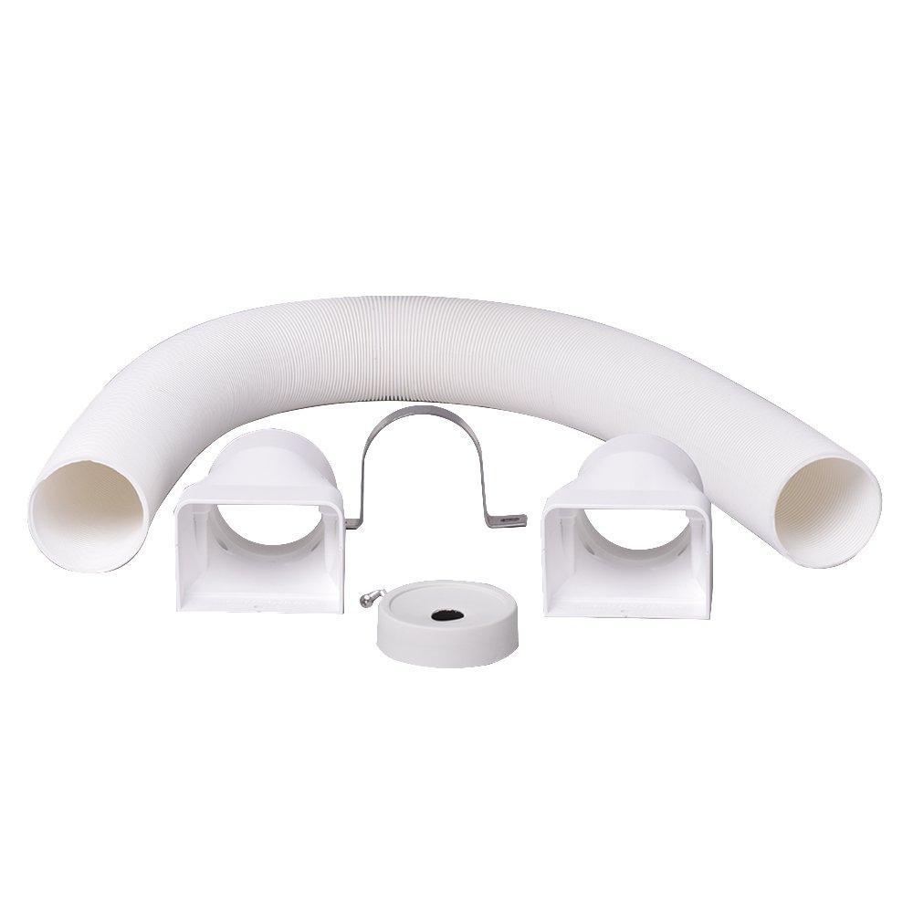 DiversiTech&reg; Natural 5-3/4 in. Line Set Cover System Stainless Steel in Natural 