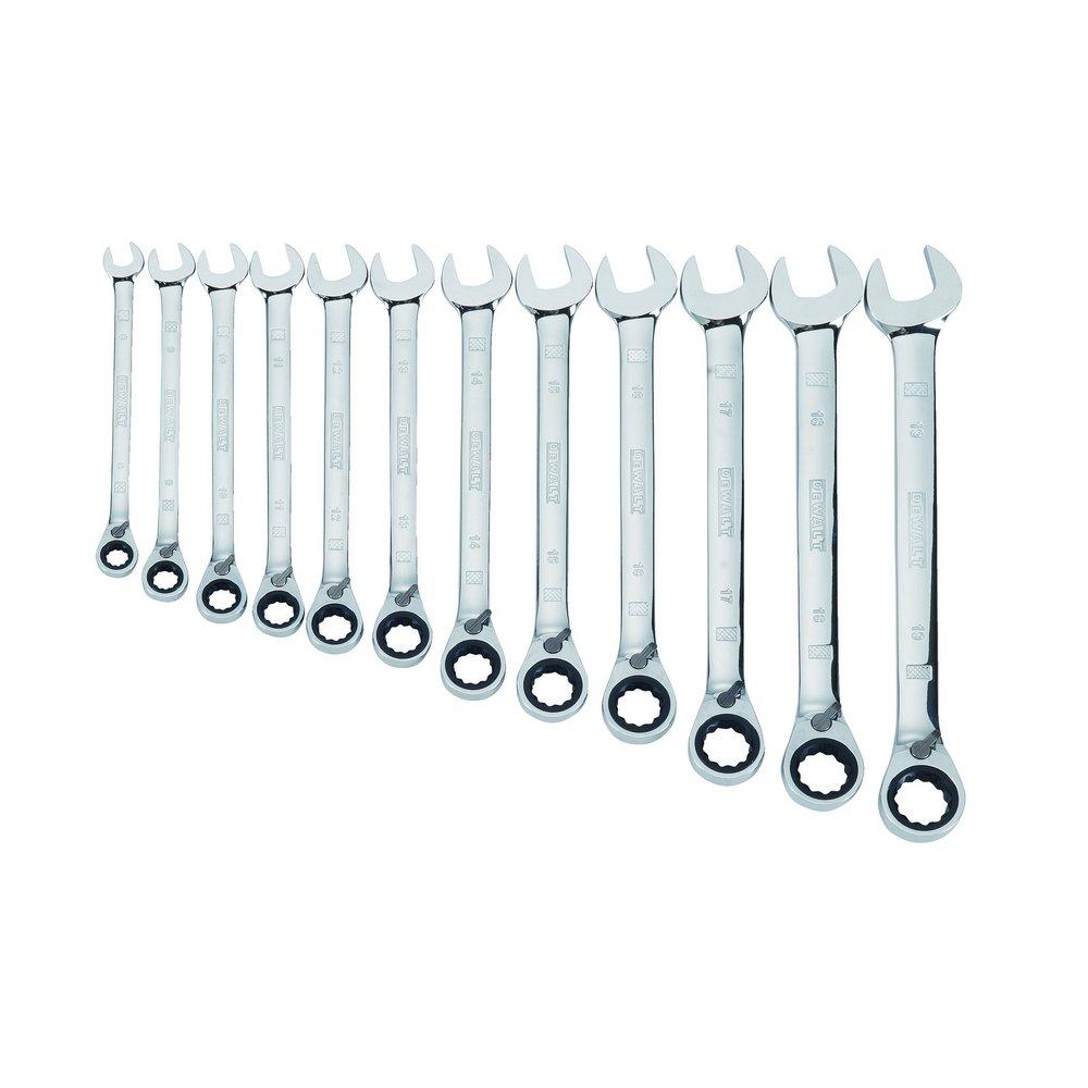 DEWALT Polished Chrome Combination Wrench Set 