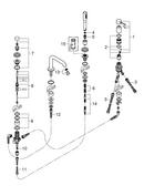 GROHE StarLight® Chrome 6.3 gpm 4-Hole Deck Mount Roman Tub Faucet with Single Lever Handle and Handshower 