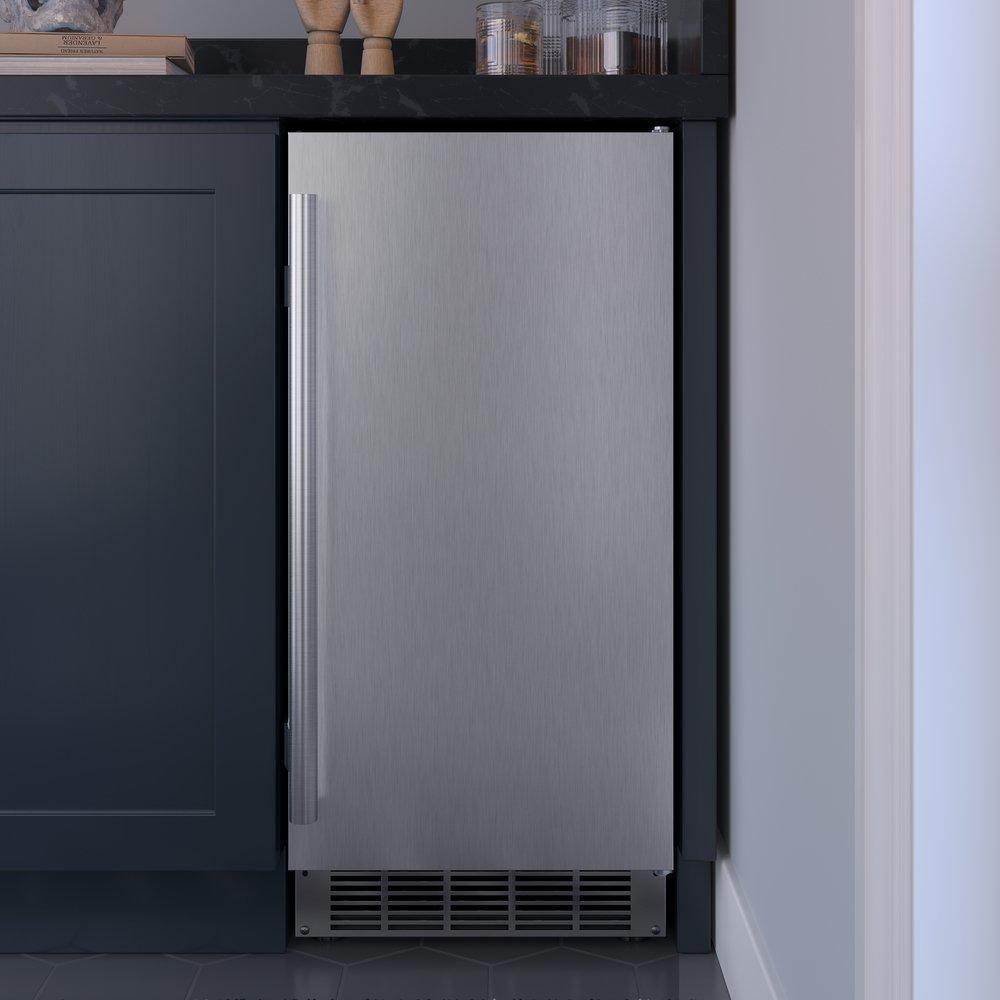 Edgestar Stainless Steel 33-5/16 in. 20 lb Ice Maker 