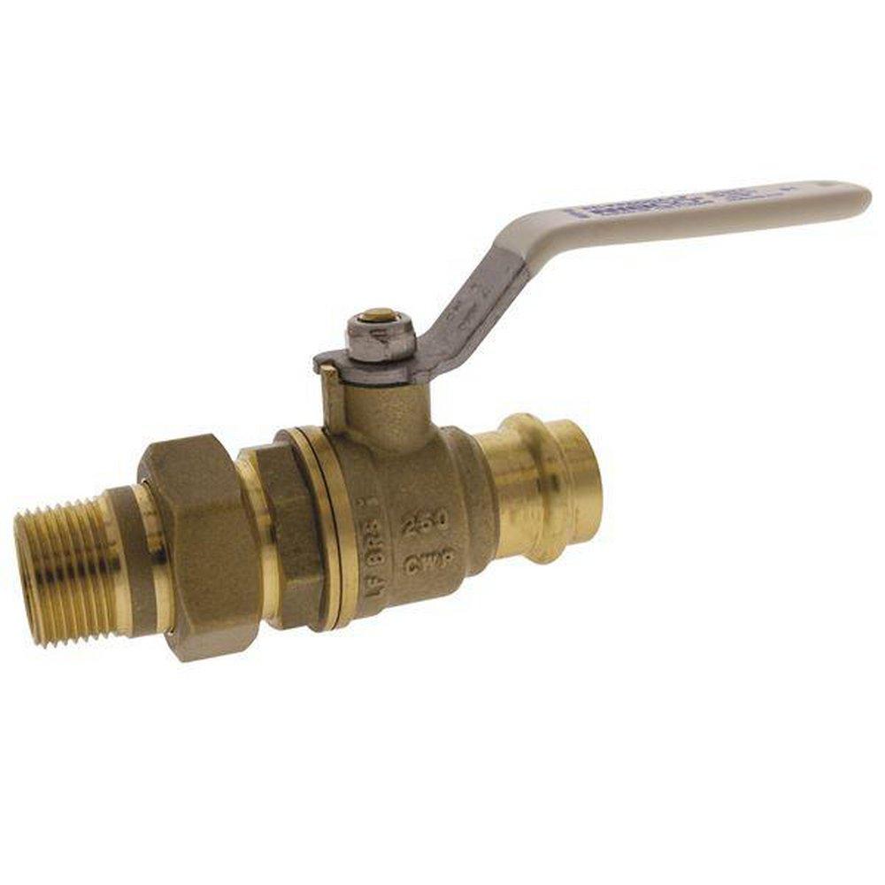 NIBCO Copper Alloy Full Port Press x Union MIPT 250# Ball Valve 