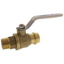 1/2 in. Forged Copper Alloy Full Port Press x MNPT 250# Ball Valve