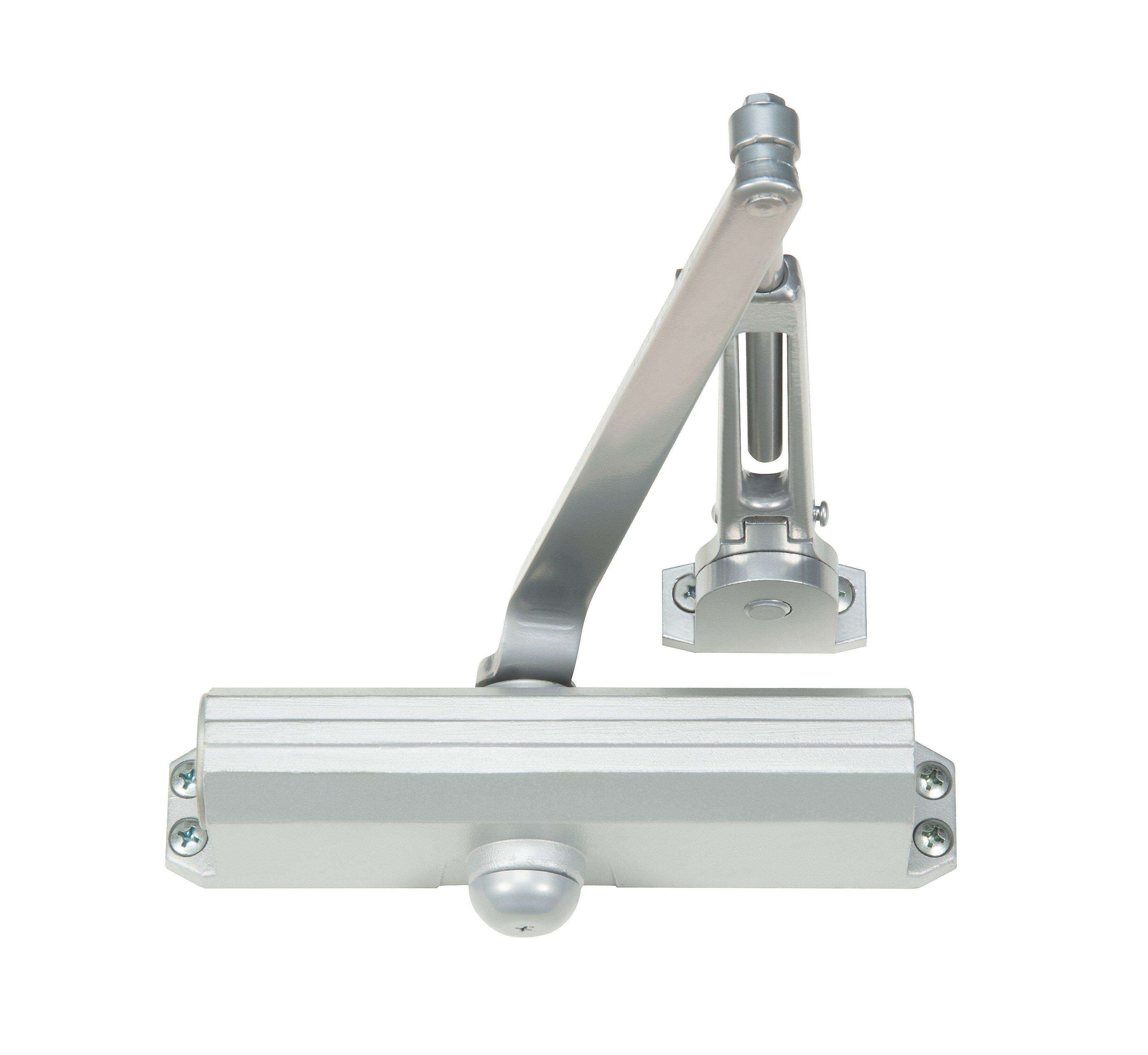 Norton Door Controls Aluminum Size 1 - 6 Adjustable Door Closer 