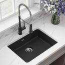Elkay Black 25 x 18-1/2 in. No Hole Composite Single Bowl Undermount Kitchen Sink 