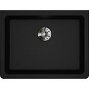 Elkay Black 25 x 18-1/2 in. No Hole Composite Single Bowl Undermount Kitchen Sink 