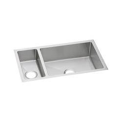 32-1/4 in. Undermount Stainless Steel Double Bowl Kitchen Sink in Polished Satin