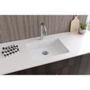 Elkay White 25 x 18-1/2 in. No Hole Composite Single Bowl Undermount Kitchen Sink 