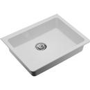25 x 18-1/2 in. No Hole Composite Single Bowl Undermount Kitchen Sink in White