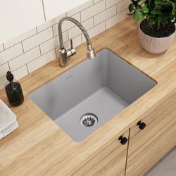 25 x 18-1/2 in. Undermount Laundry Sink in Greystone