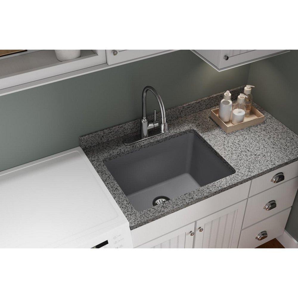 Elkay Greystone 25 x 18-1/2 in. Undermount Laundry Sink 