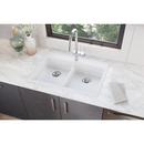 Elkay White 33 x 22 in. No Hole Composite Double Bowl Drop-in Kitchen Sink 