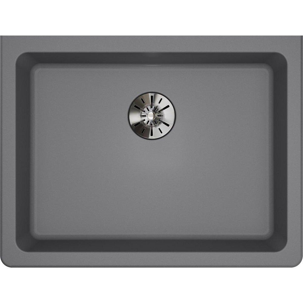 Elkay Greystone 25 x 18-1/2 in. No Hole Composite Single Bowl Undermount Kitchen Sink 