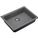 25 x 18-1/2 in. No Hole Composite Single Bowl Undermount Kitchen Sink in Greystone