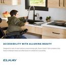 Elkay White 33 x 18-1/2 in. No Hole Composite Double Bowl Undermount Kitchen Sink 