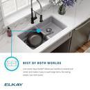 Elkay White 33 x 18-1/2 in. No Hole Composite Double Bowl Undermount Kitchen Sink 