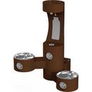 Wall Mount Bi-Level Drinking Fountain and Bottle Filling Station in Brown