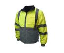 Radians Hi-Viz Green Polyester Windbreaker Jacket in Hi-Viz Green and Grey 