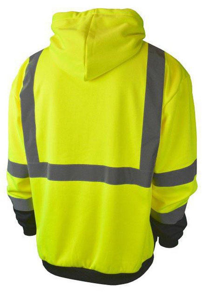 Radians Hi-Viz Orange Polyester Sweatshirt with Zipper in Hi-Viz Orange 